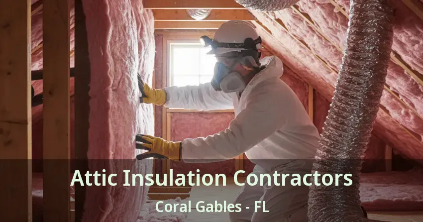 Attic Insulation Contractors Coral Gables - FL