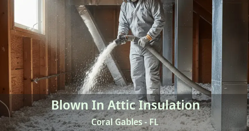 Blown In Attic Insulation Coral Gables - FL