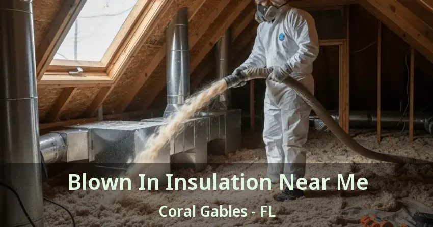 Blown In Insulation Near Me Coral Gables - FL