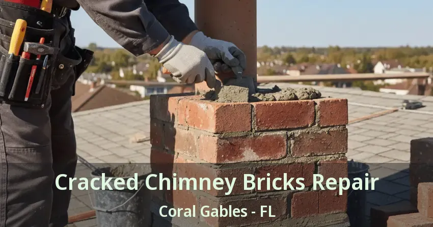 Cracked Chimney Bricks Repair Coral Gables - FL
