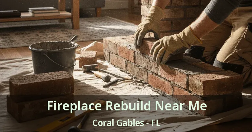 Fireplace Rebuild Near Me Coral Gables - FL