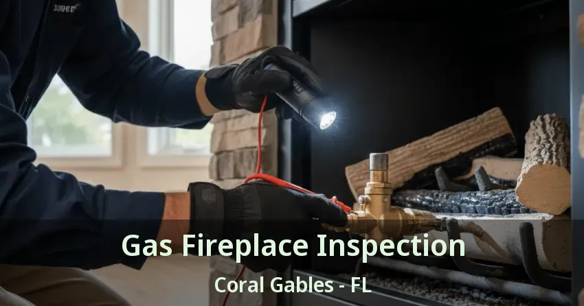 Gas Fireplace Inspection Coral Gables - FL